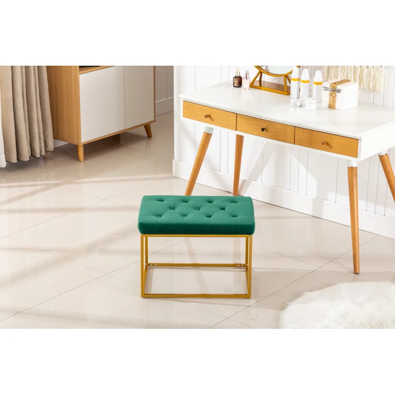 Стулья для столовой с зеленой Бархатной подушкой, Стулья Для гостиной, Металлические Ножки стульев лучшего качества, выдерживают 250 фунтов