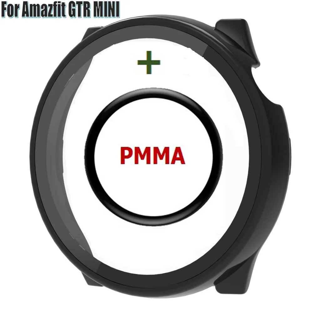 Корпус часов + Стеклянная пленка Для Смарт-браслета Huami Amazfit GTR MINI PMMA Защитные Пленки для экрана Amazfit GTR MINI Frame безель