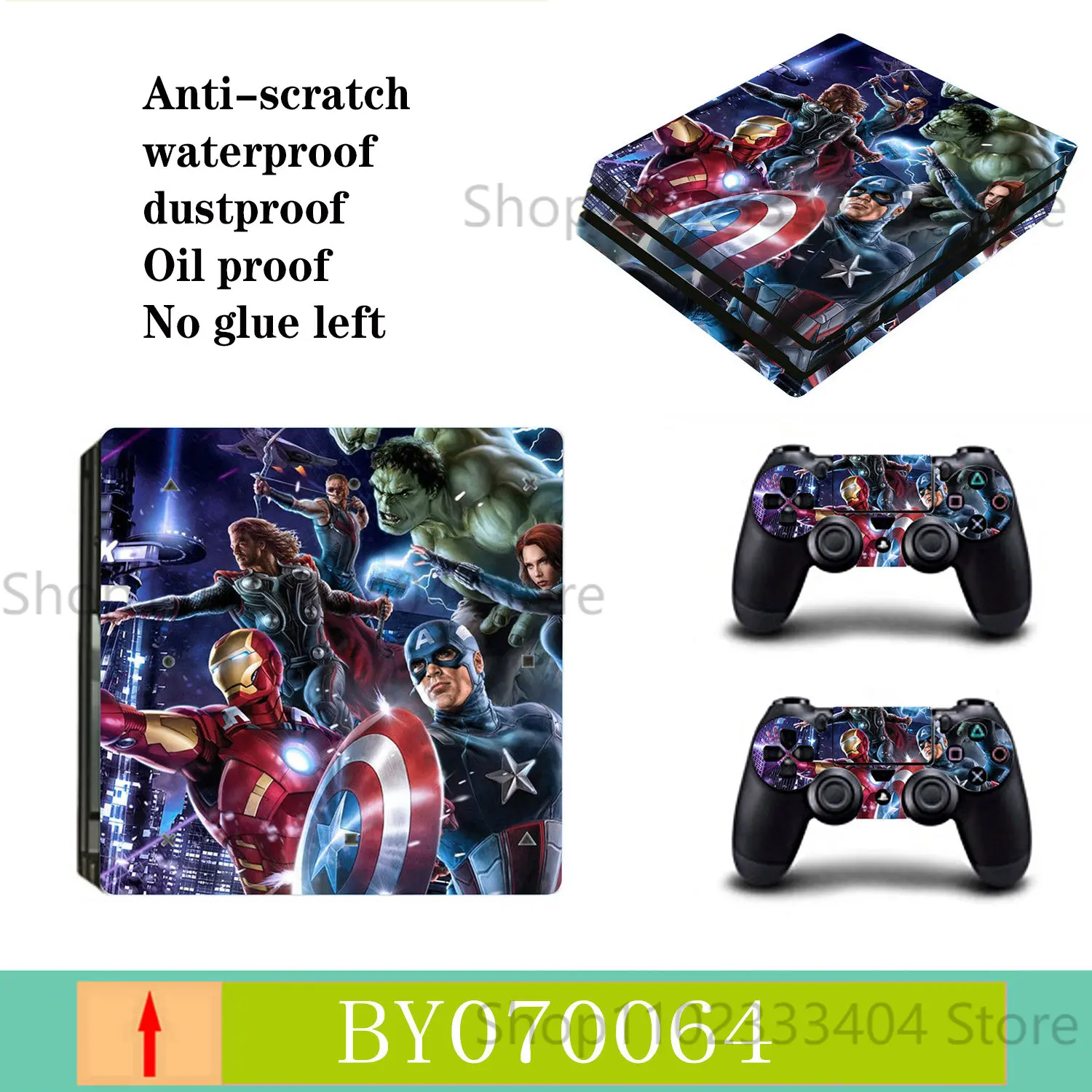 Marvel Мстители Железный Человек Человек-паук Капитан Америка Наклейка на кожу для контроллеров PS4 PRO Наклейка на ручку Игровые аксессуары