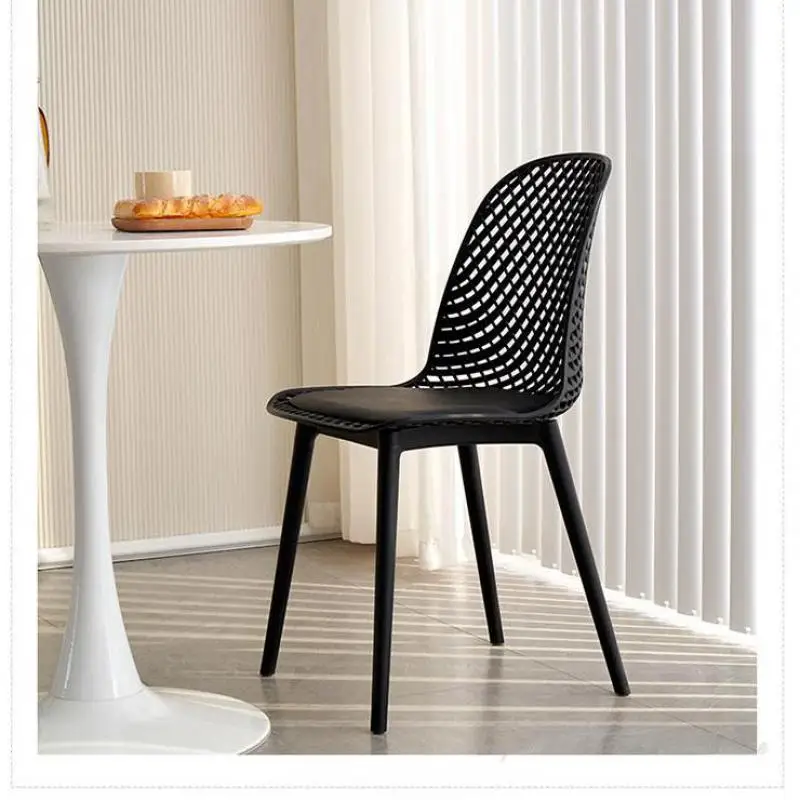 Скандинавский обеденный стул домашний простой современный стол скамья для макияжа магазин чая с молоком пластиковый стул для отдыха ресторан обеденный стол стул